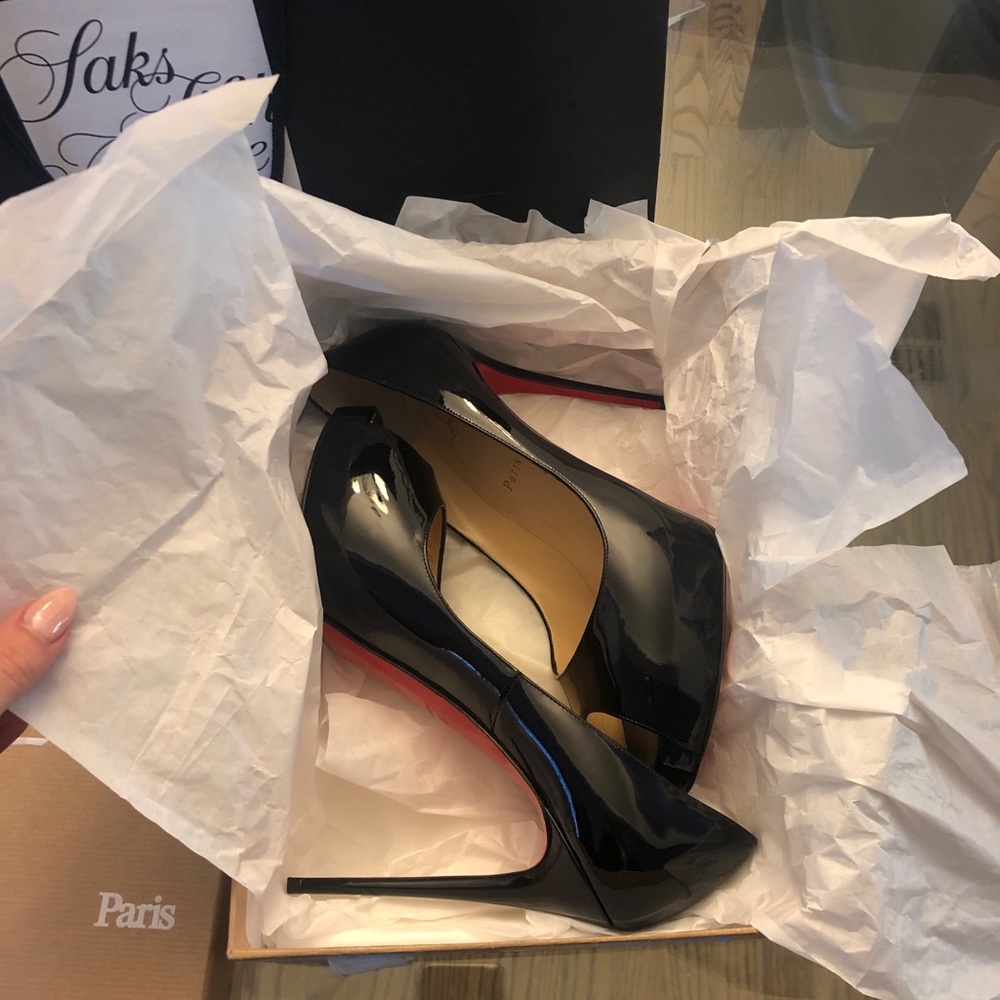 Christian Louboutin Patent Leather Red Sole Pump